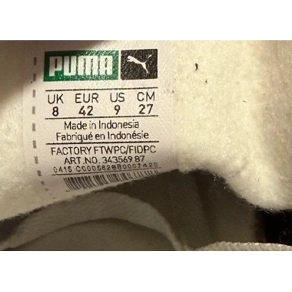 Puma GV Special Mens Blue Orange‎ Leather Tennis SneakerS Size 9